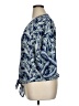 Max Studio 100% Polyester Tropical Blue Short Sleeve Blouse Size XL - photo 5