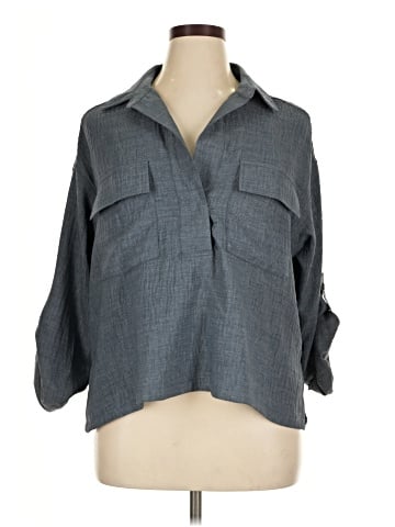 Max Studio 3/4 Sleeve Blouse (view 1)