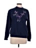 Top Stitch by Morning Sun Hearts Blue Pullover Sweater Size M (petite) - photo 1