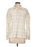 Faherty Ivory Long Sleeve Blouse Size L - photo 1