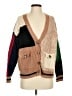 Central Park West Color Block Brown Cardigan Size S - photo 1