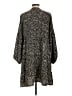TEMOFON Animal Print Black Casual Dress Size L (estimated) - photo 2