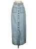 Shein Blue Denim Skirt Size 4 - photo 1
