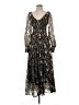 In Loom Paisley Brown Casual Dress Size S - photo 1