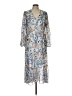Joie 100% Polyester Print Blue Cocktail Dress Size L - photo 1