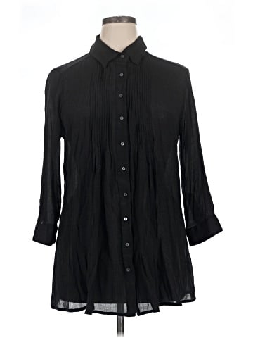 Alfani 3/4 Sleeve Button-Down Shirt (view 1)