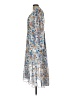 Joie 100% Polyester Print Blue Cocktail Dress Size L - photo 5
