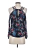 Bebe 100% Polyester Blue Sleeveless Blouse Size XXS - photo 2