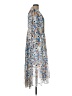 Joie 100% Polyester Print Blue Cocktail Dress Size L - photo 4