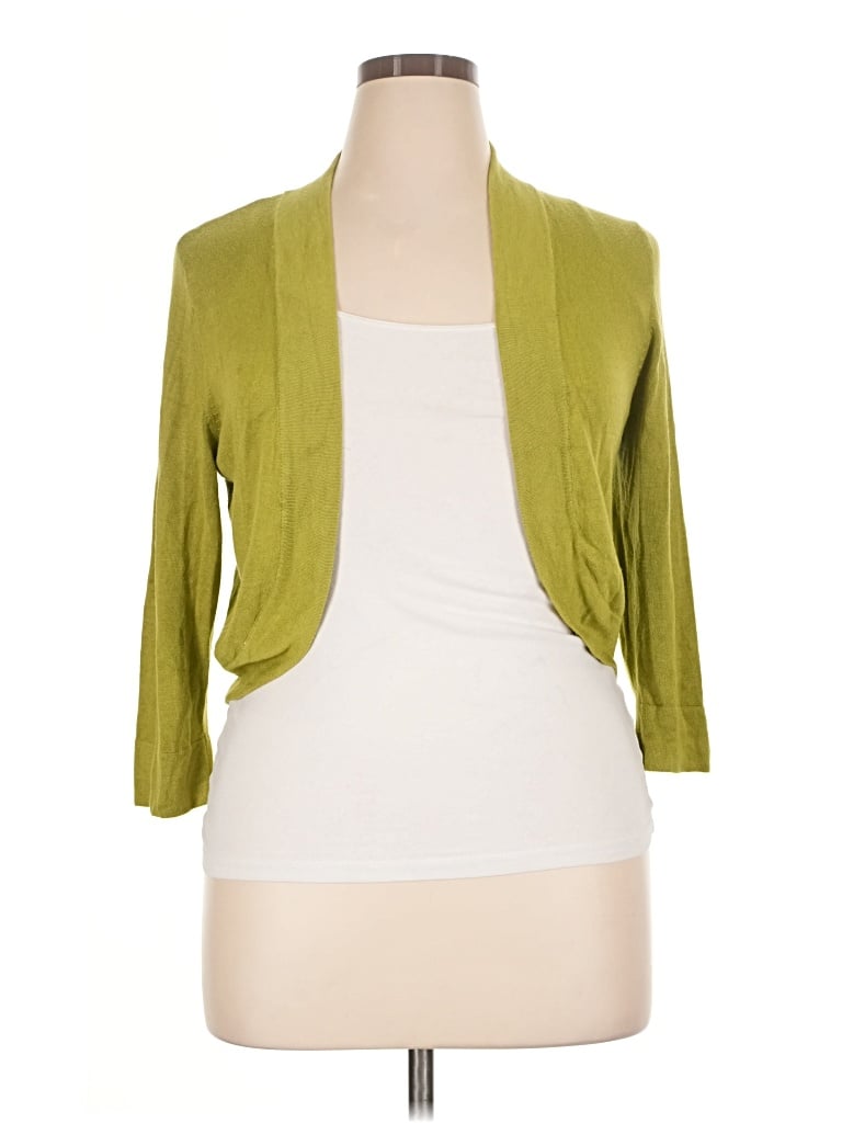 Pre-owned Jessica Howard Cardigan Sweater In Green
