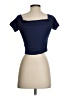 Shein Blue Short Sleeve T-Shirt Size S - photo 2