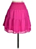 Krisa 100% Polyester Solid Pink Casual Skirt Size S - photo 2