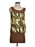 Studio Y 100% Polyester Brown Sleeveless Blouse Size S - photo 1