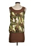 Studio Y 100% Polyester Brown Sleeveless Blouse Size S - photo 2