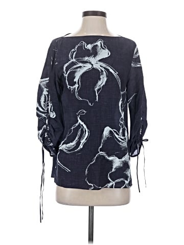 Lafayette 148 New York 3/4 Sleeve Silk Top (view 1)