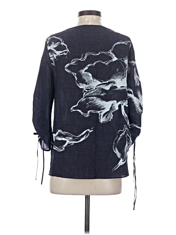 Lafayette 148 New York 3/4 Sleeve Silk Top (view 2)