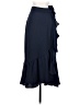 Zara Basic 100% Polyester Solid Blue Formal Skirt Size XS - photo 1
