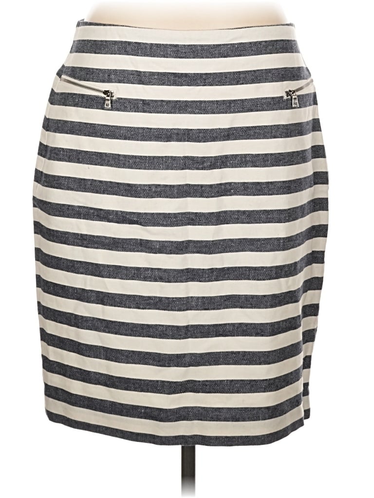 Ann Taylor Casual Skirt In Gray