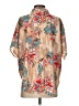 Cupshe 100% Polyester Floral Tan Short Sleeve Blouse Size S - photo 2