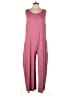 Ekouaer Solid Pink Jumpsuit Size XL - photo 1