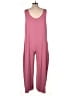 Ekouaer Solid Pink Jumpsuit Size XL - photo 2