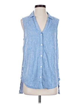 Beach Lunch Lounge Sleeveless Button Down Shirt