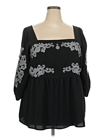 Perfectly Priscilla 3/4 Sleeve Blouse (view 1)