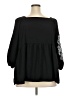Perfectly Priscilla 100% Polyester Black 3/4 Sleeve Blouse Size 3X - photo 2