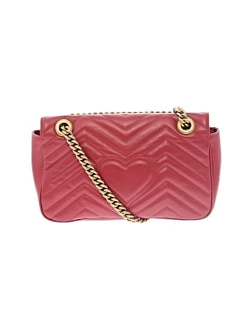 Gucci Leather Marmont Small Matelasse Shoulder Bag (view 2)