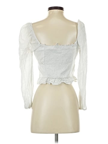 American Eagle Outfitters 3/4 Sleeve Blouse (view 2)