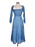 Assorted Brands 100% Polyester Blue Casual Dress Size S - photo 2