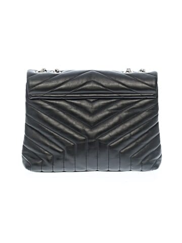 Saint Laurent Leather Medium Loulou Chain Satchel (view 2)