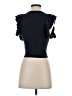Sundays Black Short Sleeve Top Size XS (0) - photo 2