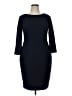 Calvin Klein Solid Black Cocktail Dress Size 14 - photo 1