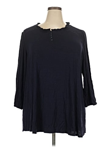 Lane Bryant 3/4 Sleeve T-Shirt (view 1)