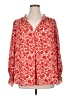 Max Studio 100% Polyester Red Long Sleeve Blouse Size 1X - photo 1