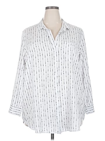 Velvet Heart 3/4 Sleeve Button-Down Shirt (view 1)