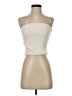 Pull&Bear 100% Polyester Ivory Sleeveless Top Size S - photo 1