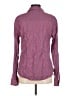 J. McLaughlin Houndstooth Burgundy Long Sleeve Button-Down Shirt Size M - photo 2