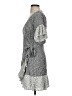 Suboo 100% Rayon Chevron-herringbone Gray Cocktail Dress Size 4 - photo 5