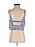 Zara 100% Polyester Blue Tank Top Size S - photo 2