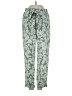 Emma & Michele 100% Polyester Paisley Green Casual Pants Size S - photo 1