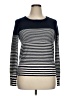 Lucky Brand Stripes Blue Pullover Sweater Size XL - photo 1