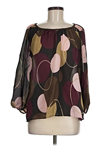 Signature by Larry Levine 3/4 Sleeve Blouse (view 1)