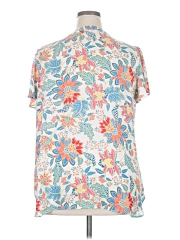 Rose + Olive Short Sleeve Blouse (view 2)