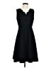 Talbots Solid Black Casual Dress Size 2 - photo 1