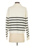 Shein 100% Acrylic Stripes Ivory Turtleneck Sweater Size S - photo 2