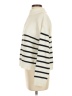 Shein 100% Acrylic Stripes Ivory Turtleneck Sweater Size S - photo 5