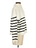 Shein 100% Acrylic Stripes Ivory Turtleneck Sweater Size S - photo 4