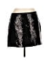 Theory 100% Polyester Metallic Silver Black Formal Skirt Size 10 - photo 1